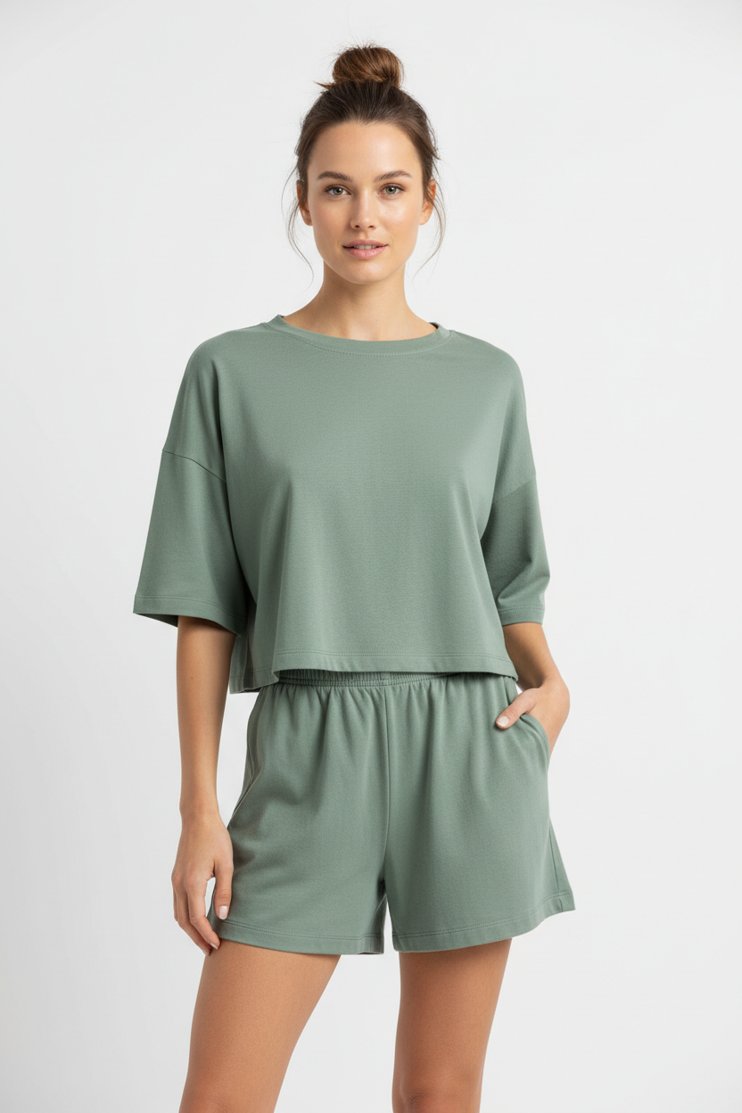 Casual Two Piece Short Set