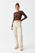 Y2K Long Sleeve Crop Top
